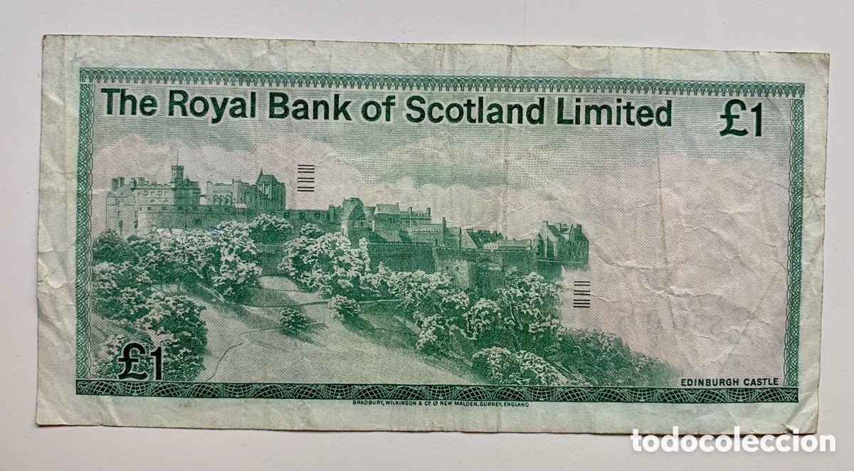 Billetes extranjeros: Billete ESCOCIA 1 Libra 1981. Scotland Pound - Foto 2