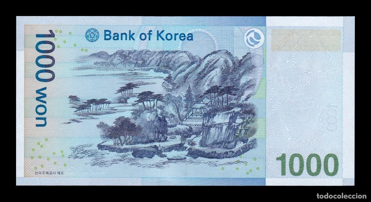 Billetes extranjeros: Corea del Sur 1000 Won Yi Hwang 2007 Pick 54 Sc Unc - Foto 2