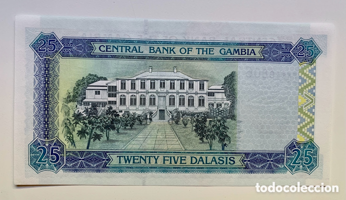 Billetes extranjeros: Billete GAMBIA 25 Dalasis (2001) SC - Foto 2