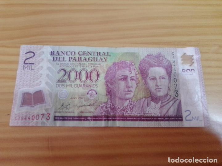 Billetes extranjeros: PARAGUAY - 20000 GUARANIES 2011 - Foto 1