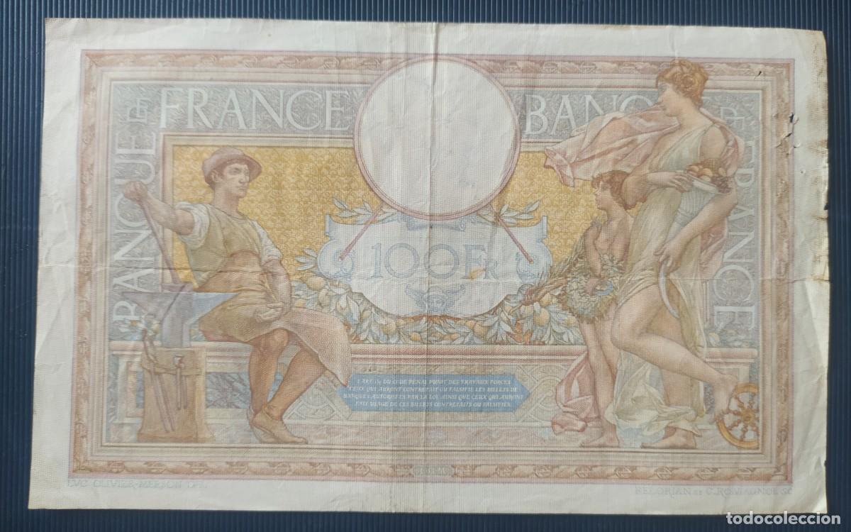 Billetes extranjeros: Francia 100 francos 1939 Pick 86B (MBC-) - Foto 2