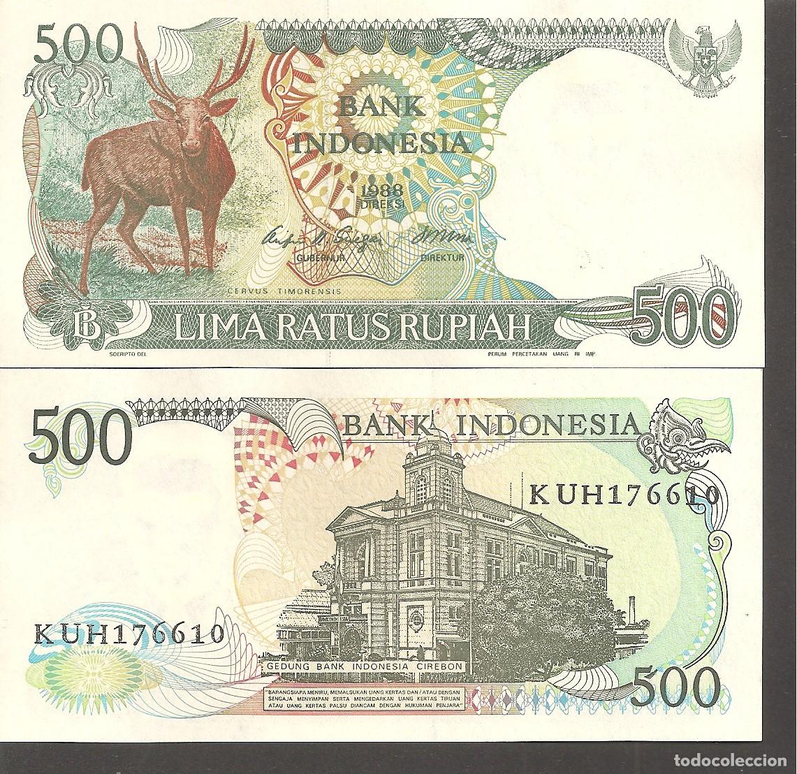 Billetes extranjeros: INDONESIA 500 RUPIAS 1988 SC - Foto 1