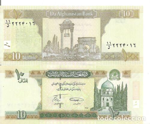 Billetes extranjeros: AFGHANISTAN 10 AFGHANIS 2008 SC/UNC - Foto 1