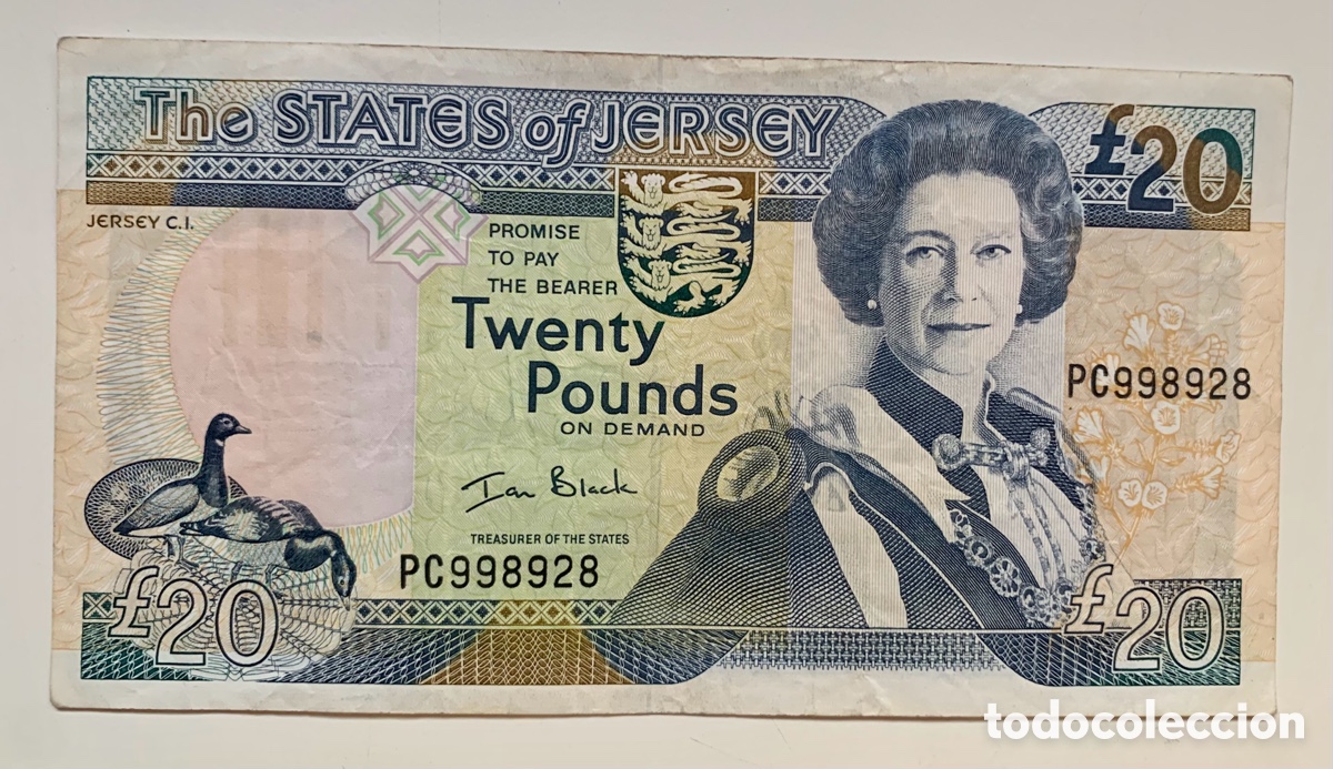 Billetes extranjeros: Billete JERSEY 20 Libras (2000) Pounds - Foto 1