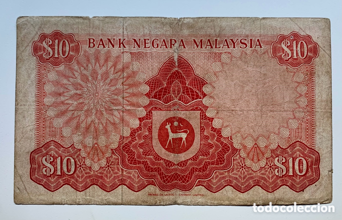 Billetes extranjeros: Billete MALASIA 10 Ringgit (1967-1972) Malaysia - Foto 2