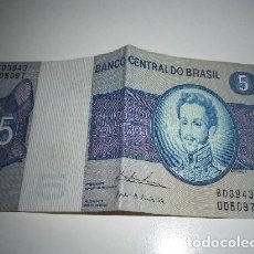 Billetes extranjeros: BILLETE DE 5 CRUZEIROS - BRASIL