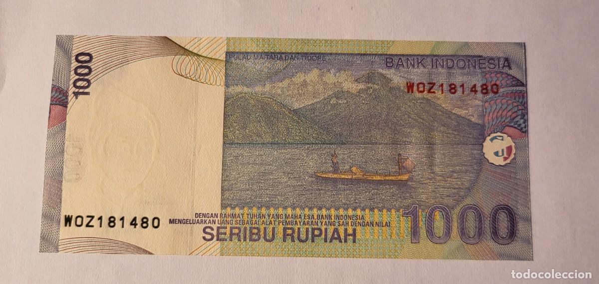 Billetes extranjeros: BILLETE DE INDONESIA. A&Ntilde;O 2012. 1000 RUPIAHS - Foto 2