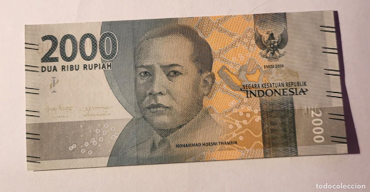 Billetes extranjeros: BILLETE DE INDONESIA. A&Ntilde;O 2000. 2000 RUPIAHS - Foto 1