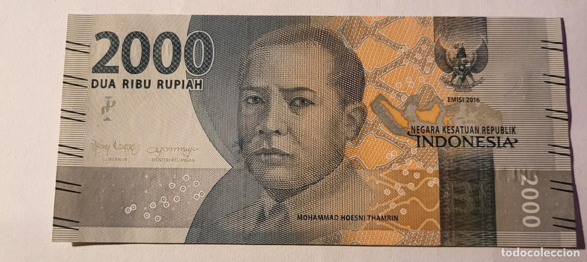 Billetes extranjeros: BILLETE DE INDONESIA. A&Ntilde;O 2000. 2000 RUPIAHS - Foto 1