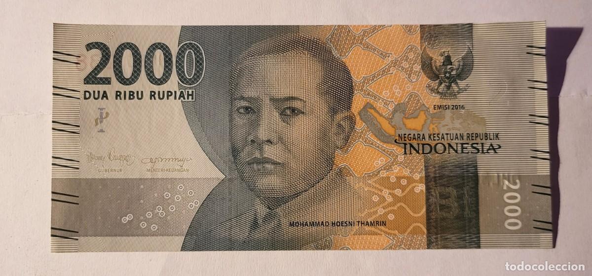Billetes extranjeros: BILLETE DE INDONESIA. A&Ntilde;O 2000. 2000 RUPIAHS - Foto 1