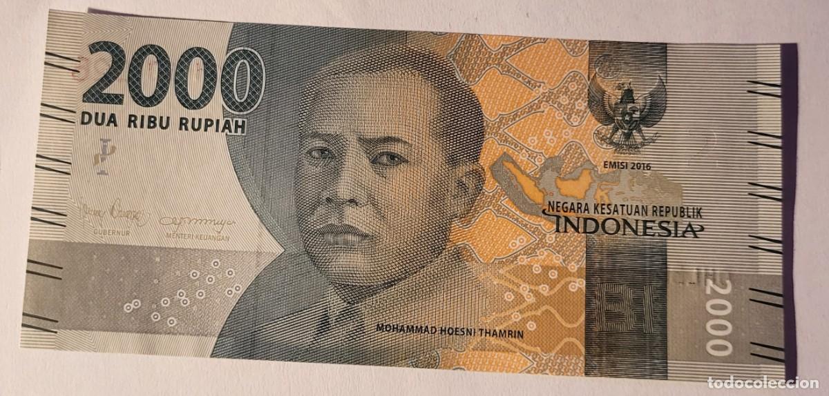 Billetes extranjeros: BILLETE DE INDONESIA. A&Ntilde;O 2000. 2000 RUPIAHS - Foto 1