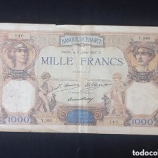 Billetes extranjeros: FRANCIA..BILLETE 1000 FRANCOS AÑO 1927