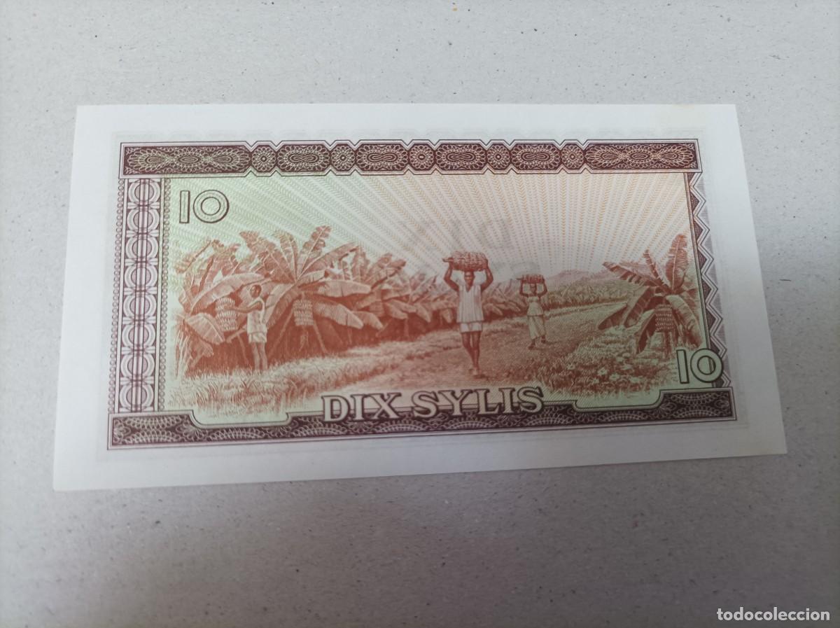 Billets internationaux: Billete de la Republica de Guinea de 10 sylis, a&ntilde;o 1960, UNC