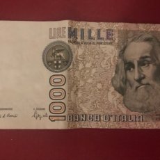 Billetes extranjeros: BILLETE DE 1000 LIRAS 1982