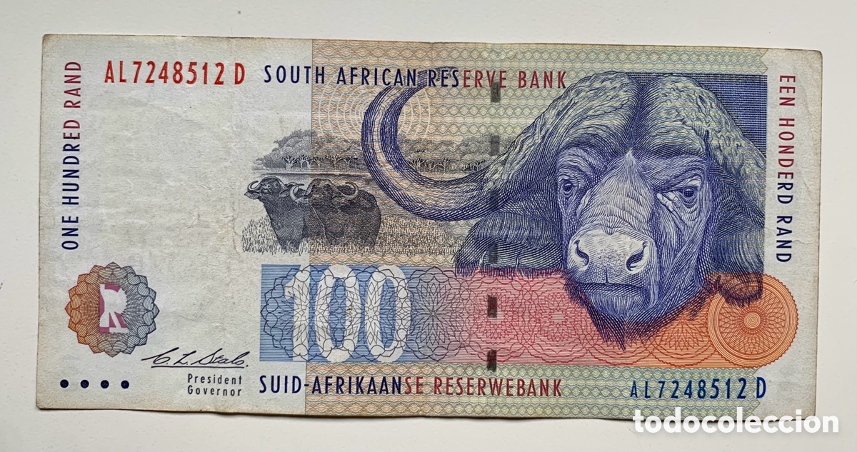 Banconote internazionali: Billete SUDAFRICA 100 Rand (1994)