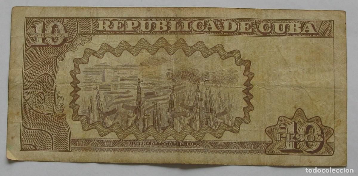 Billetes extranjeros: ZALDI2010 - CUBA . 10 PESOS DEL 2009 , CIRCULADO - Foto 2