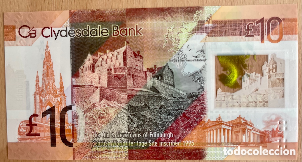 Billetes extranjeros: ESCOCIA , 10 POUNDS, 2017. SC - Foto 2