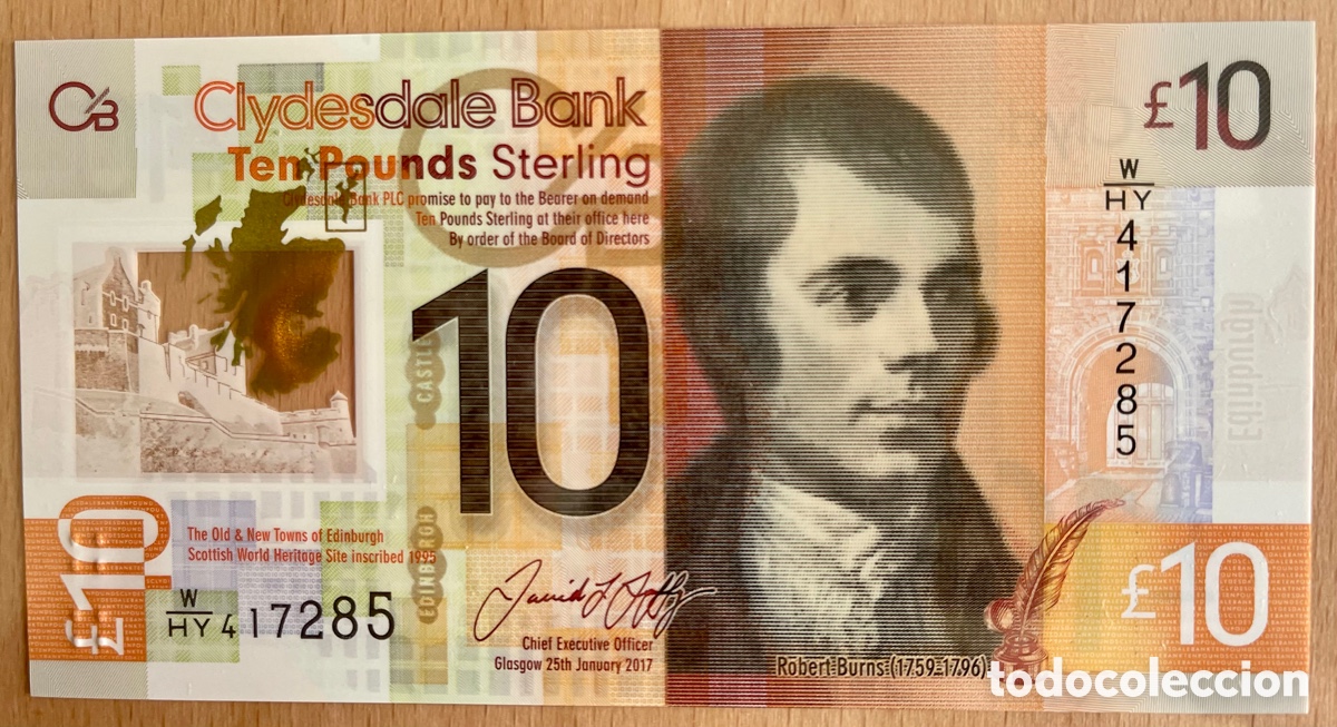 Billetes extranjeros: ESCOCIA , 10 POUNDS, 2017. SC - Foto 1