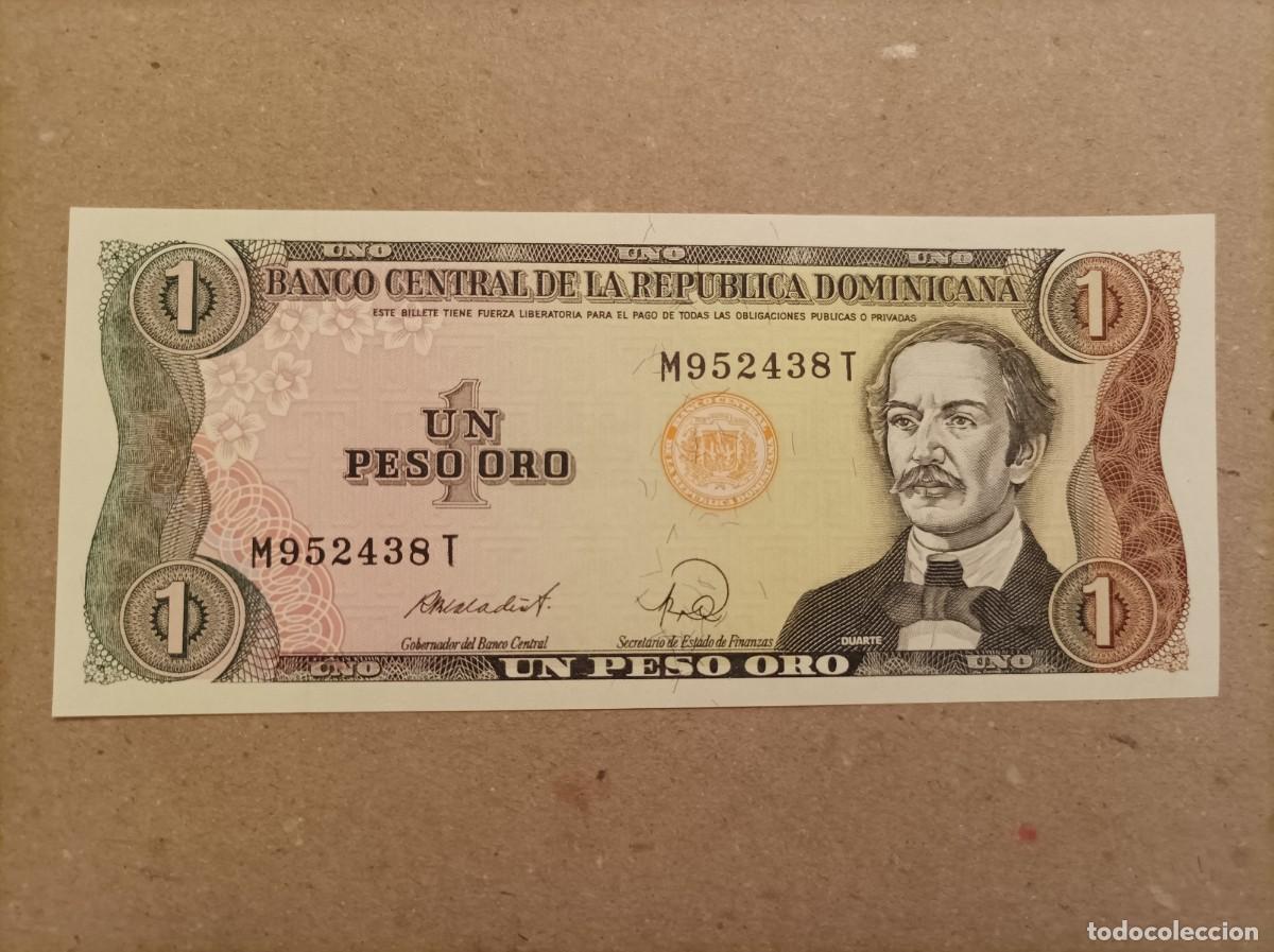 Billetes extranjeros: Billete de Republica Dominicana de 1 peso oro, a&ntilde;o 1988, UNC