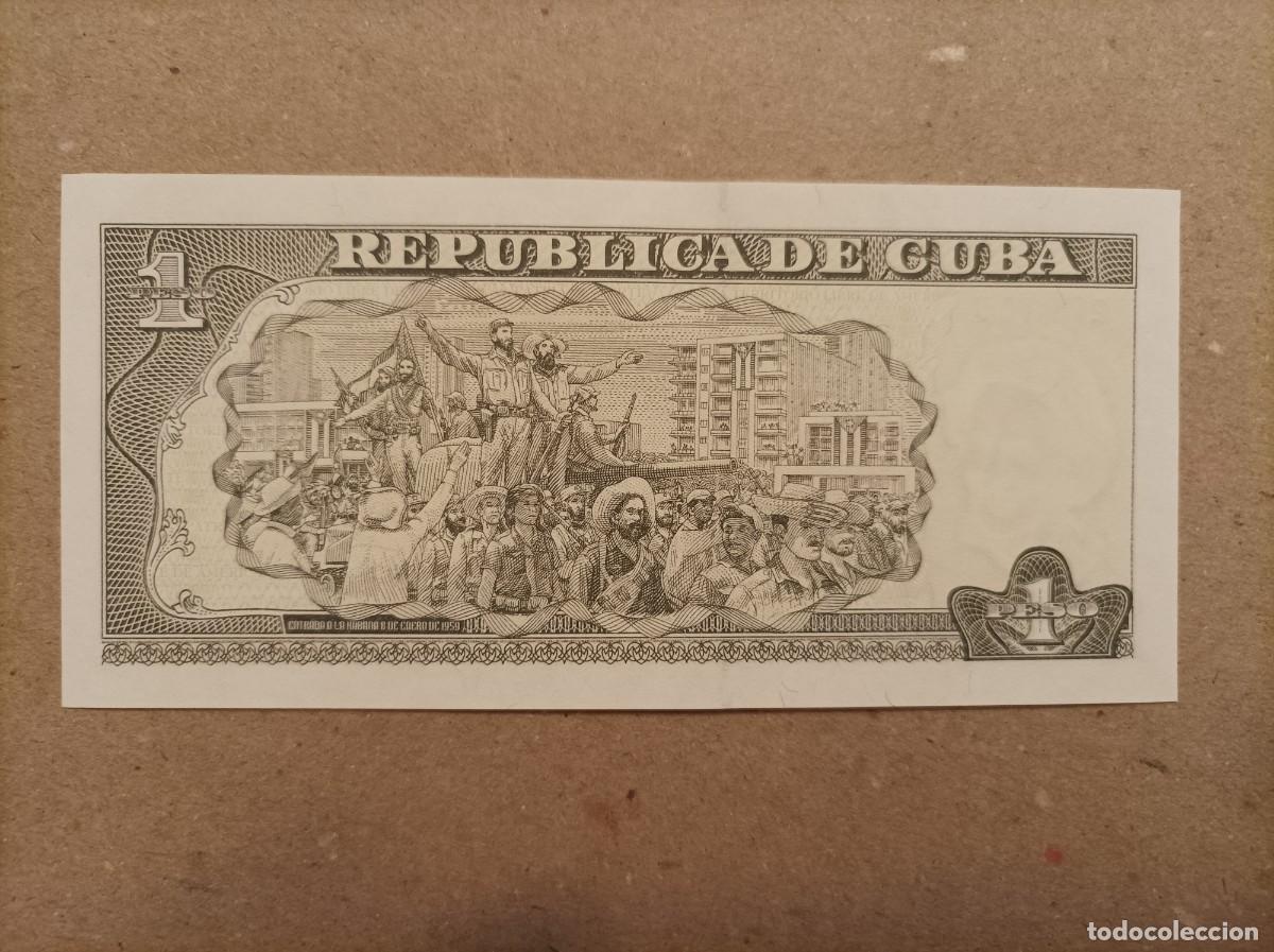 Billetes extranjeros: Billete de Cuba de 1 peso, a&ntilde;o 2007, UNC - Foto 2
