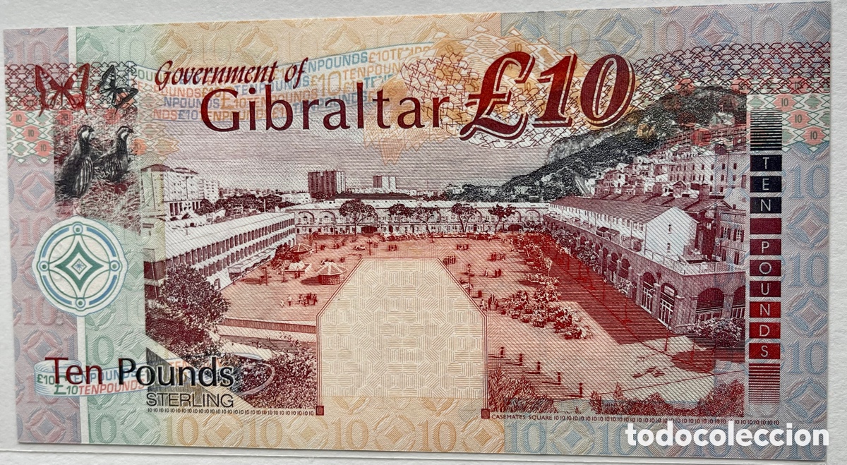 Billetes extranjeros: GIBRALTAR.10 TH SEPTEMBER 2002. 10&pound;. - Foto 3