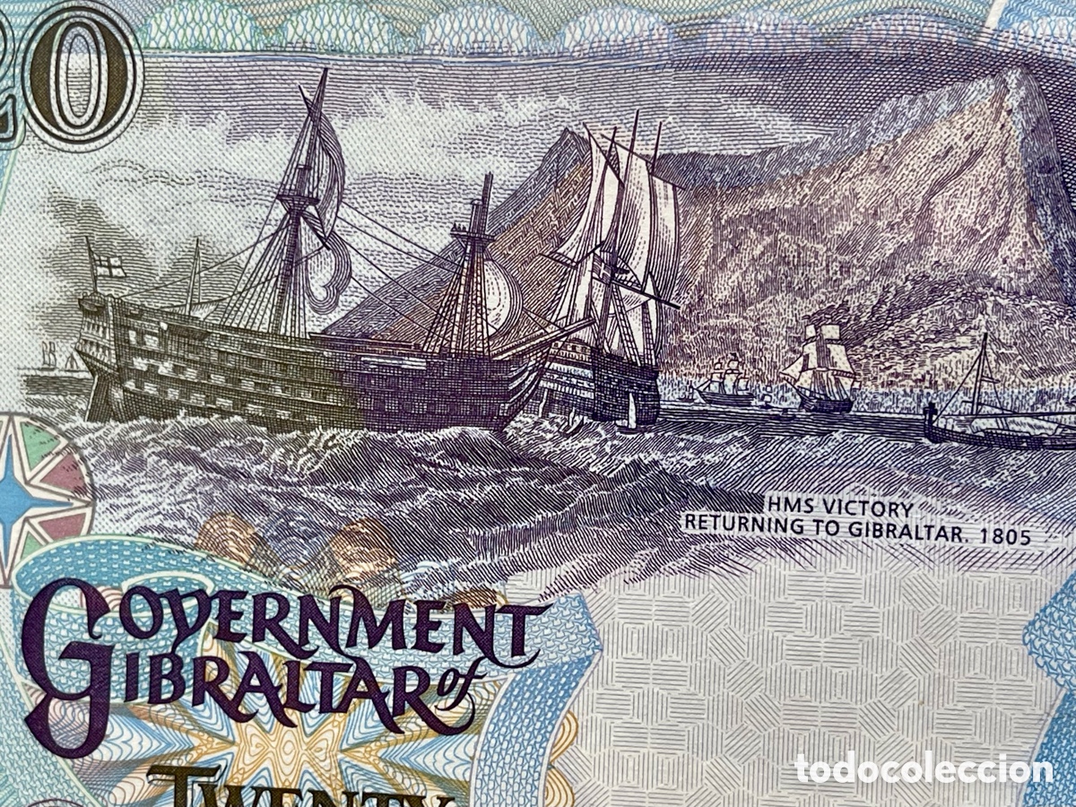 Billetes extranjeros: GIBRALTAR. 1ST JULY 1995. 20&pound; - Foto 4