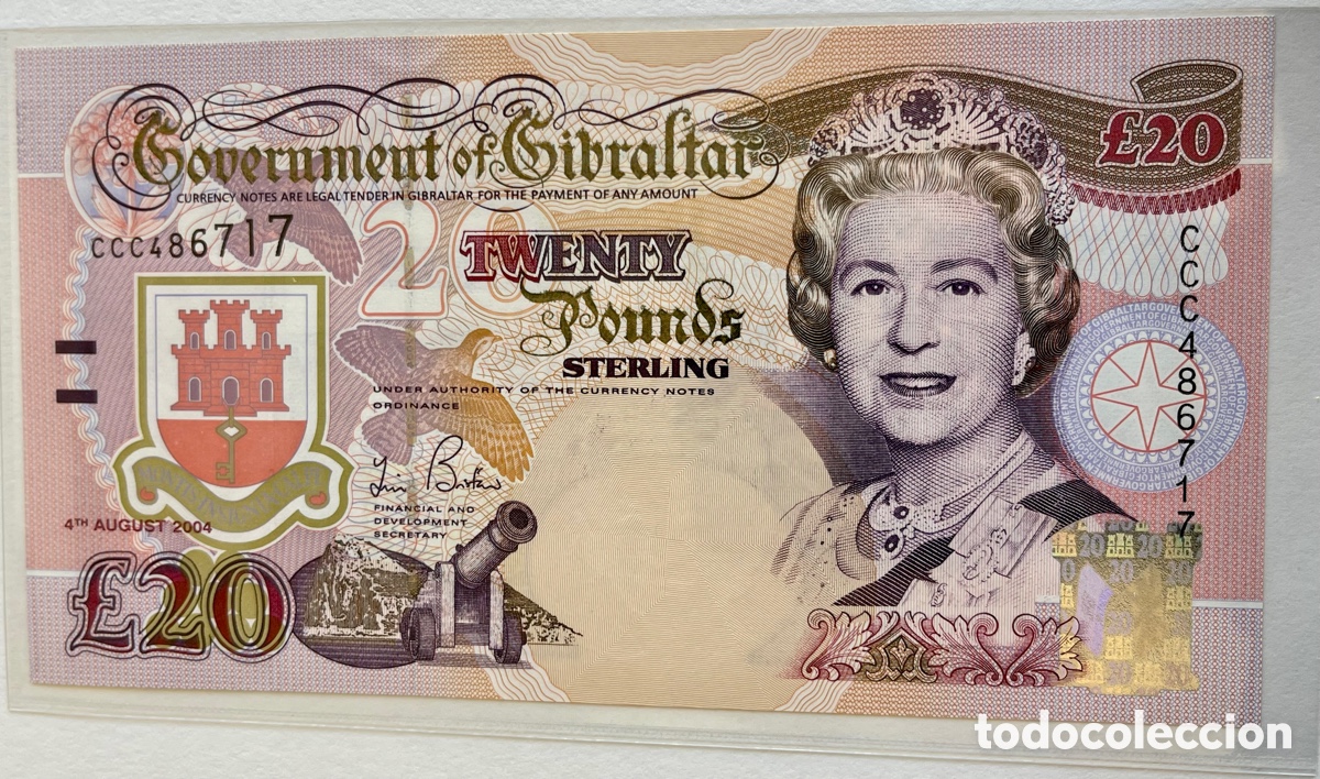 Billetes extranjeros: GIBRALTAR. 4TH AUGUST 2004. TERCENTENARY ISSUE 1704 -2004 - Foto 1