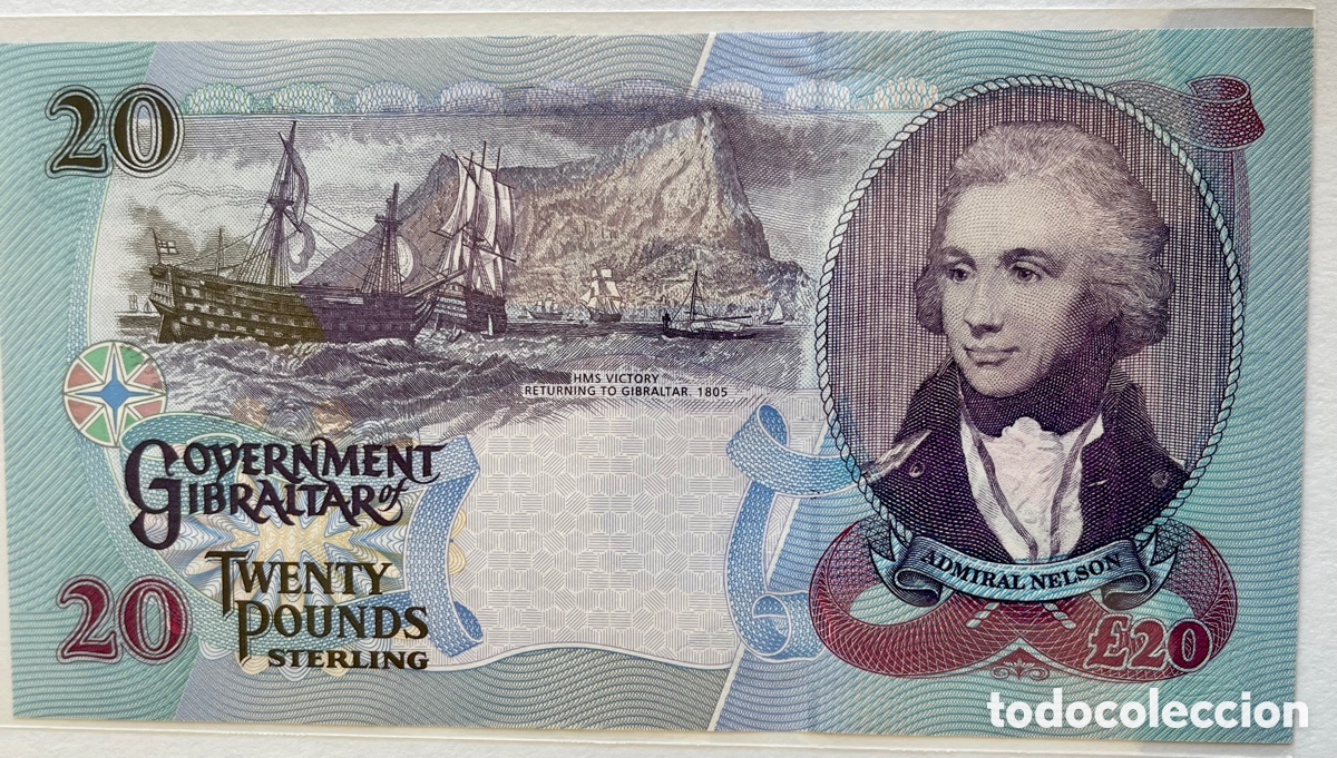 Billetes extranjeros: GIBRALTAR. 1ST DECEMBER 2006. 20&pound; - Foto 3