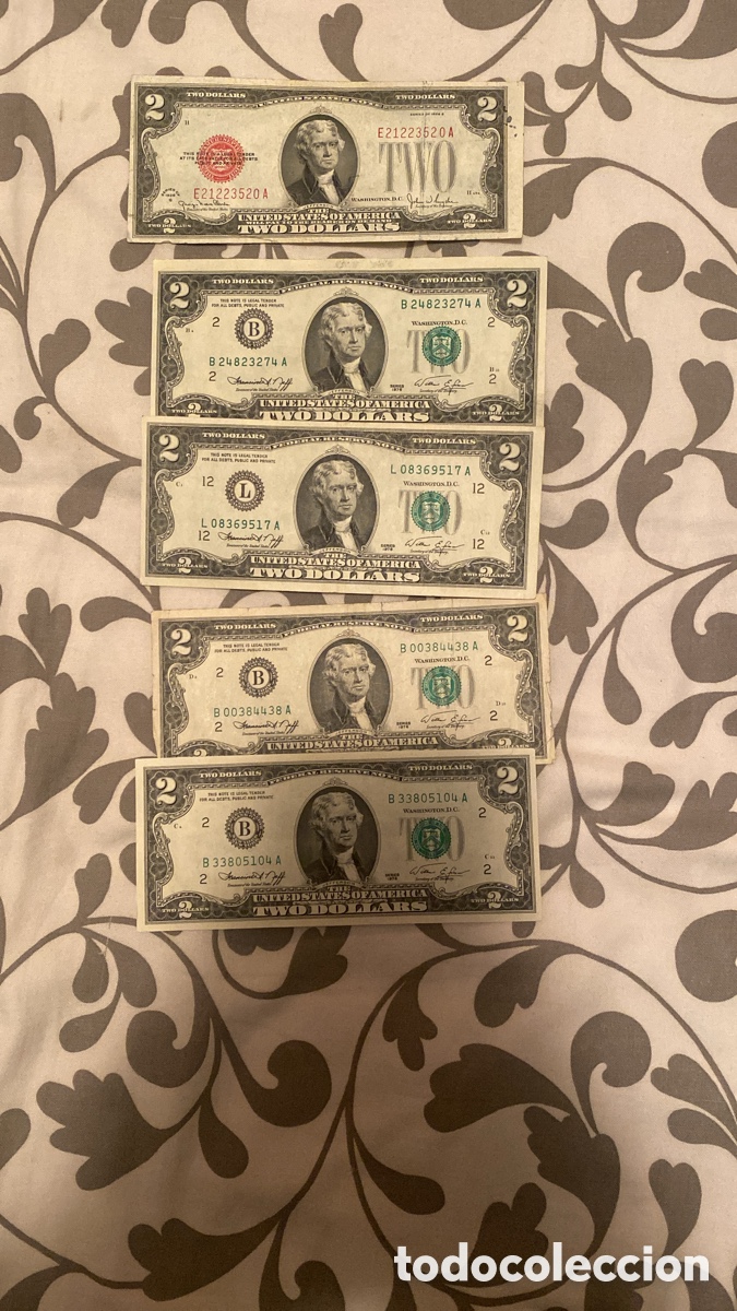 Billetes extranjeros: Dos d&oacute;lares - Foto 1