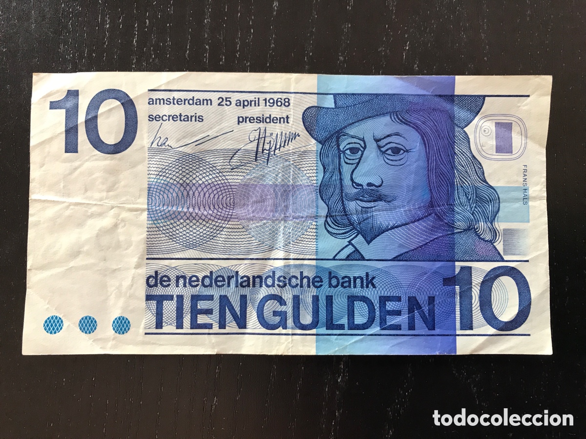Billetes extranjeros: Billete 10 Florines Holanda 1968 - Foto 1