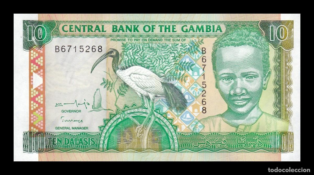 Billetes extranjeros: Gambia 10 Dalasis 1996 Pick 17 Sc Unc - Foto 1