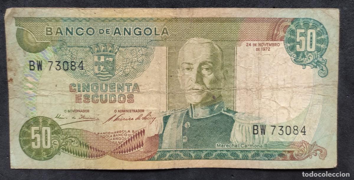 Billetes extranjeros: Angola 50 escudos 1972 pick 100 (BC) - Foto 1