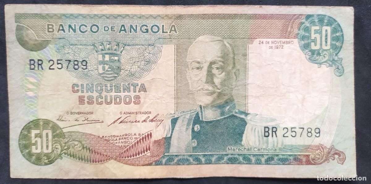 Billetes extranjeros: Angola 50 escudos 1972 pick 100 (BC) - Foto 1