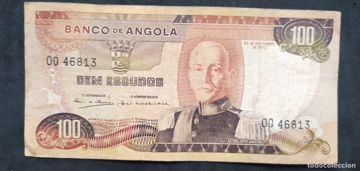 Billetes extranjeros: Angola 100 escudos 1972 pick 101 (BC+) - Foto 1