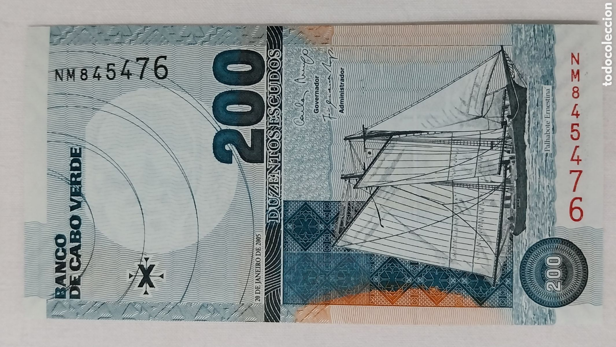 Billetes extranjeros: Billete cabo verde original % sin circular - Foto 1