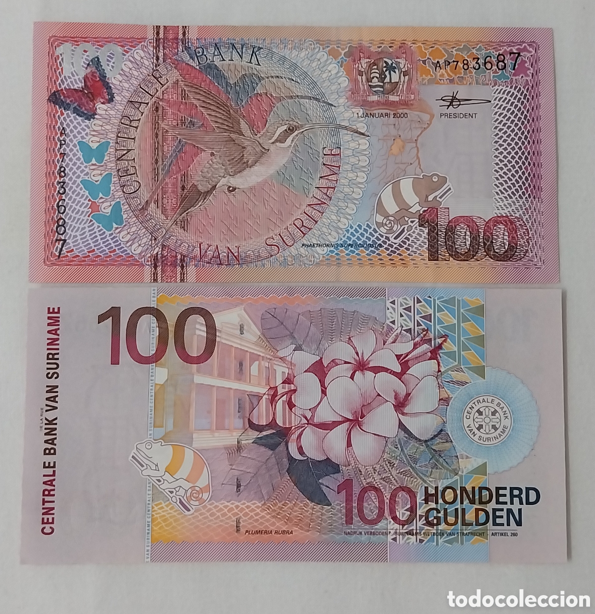 Billetes extranjeros: Billete surinam original % sin circular - Foto 1