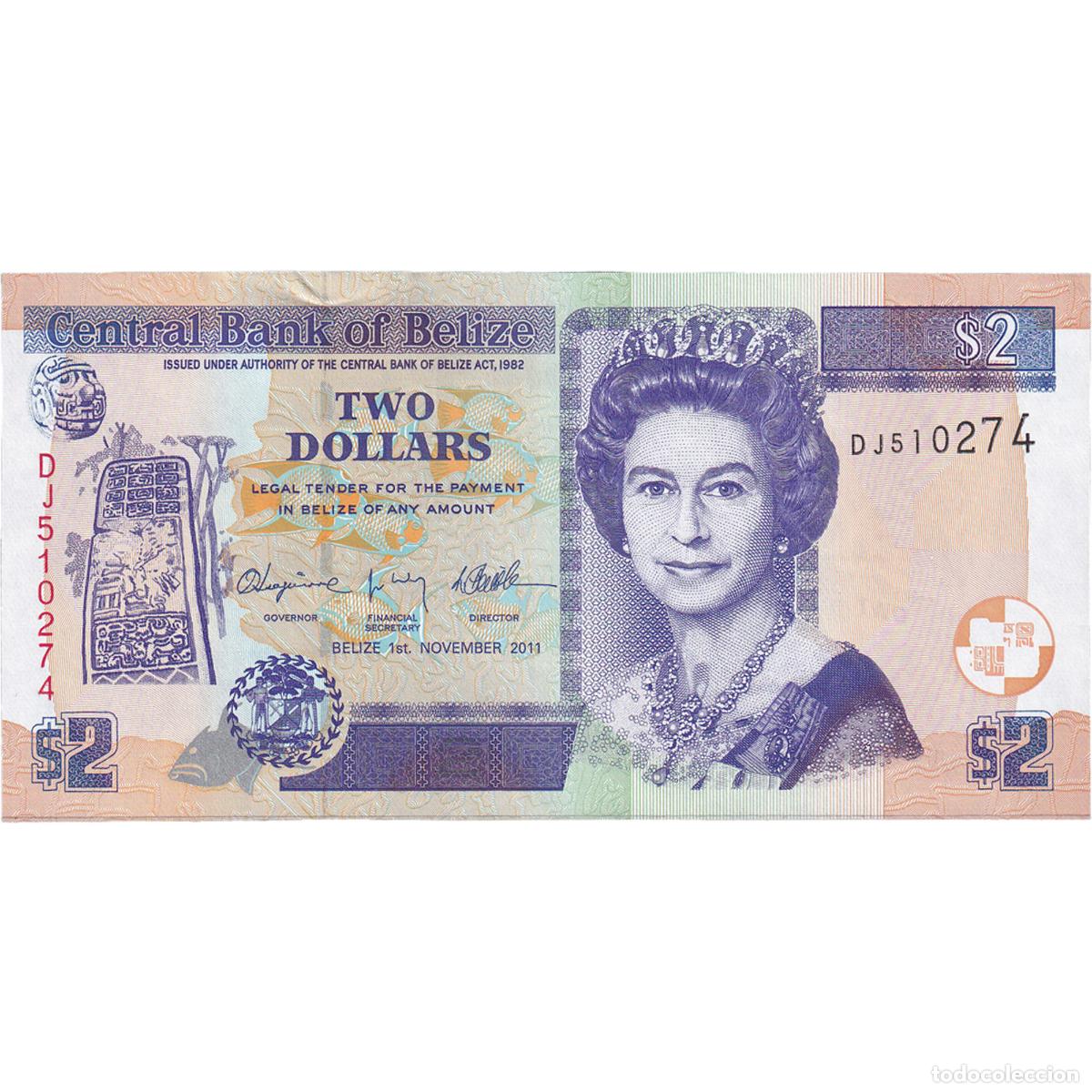 Billetes extranjeros: [#809850] Billete, 2 Dollars, 2011, Belice, UNC - Foto 1