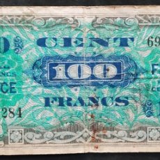 Billetes extranjeros: FRANCIA 100 FRANCOS 1944 II GUERRA MUNDIAL PICK 118 MBC-