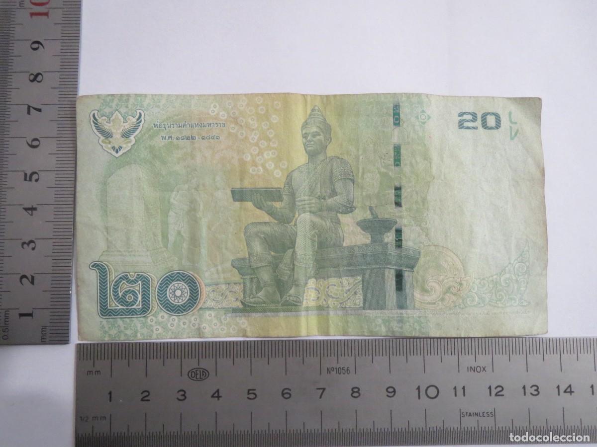 Billetes extranjeros: BILLETE 20 BATHS TAILANDIA 9C6444346 USADO - Foto 2