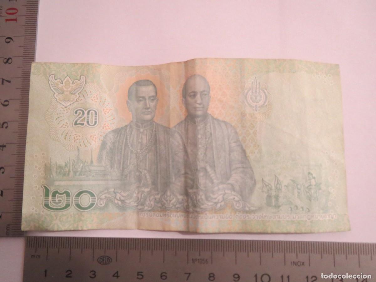 Billetes extranjeros: BILLETE 20 BATHS TAILANDIA 9B6019079 USADO - Foto 2