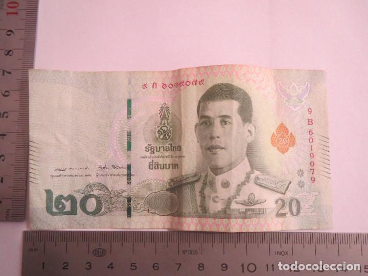 Billetes extranjeros: BILLETE 20 BATHS TAILANDIA 9B6019079 USADO - Foto 1