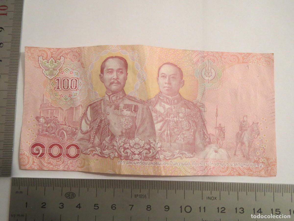 Billetes extranjeros: BILLETE 100 BATHS TAILANDIA 4C4379533 USADO - Foto 2