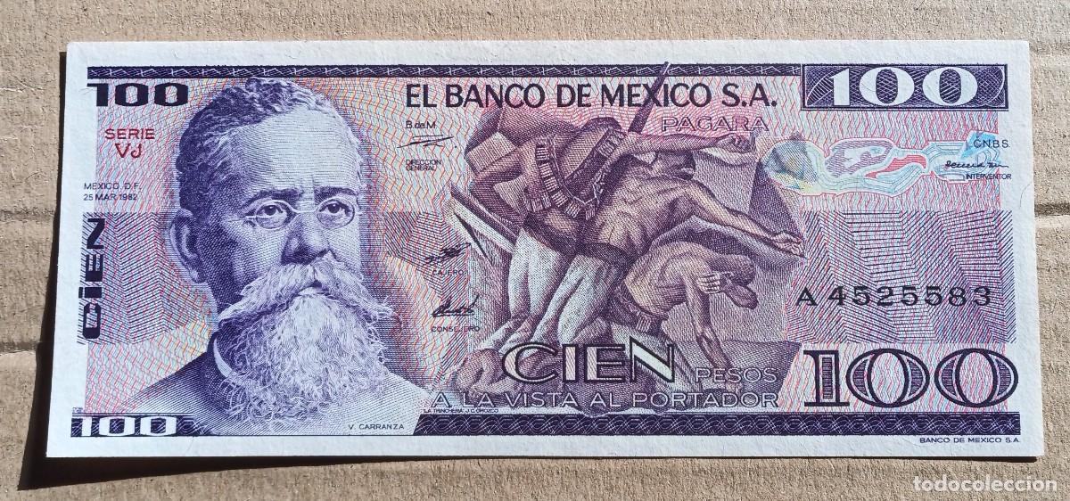 Billetes extranjeros: MEXICO - 100 PESOS 1982 A4525583 SC - Foto 1