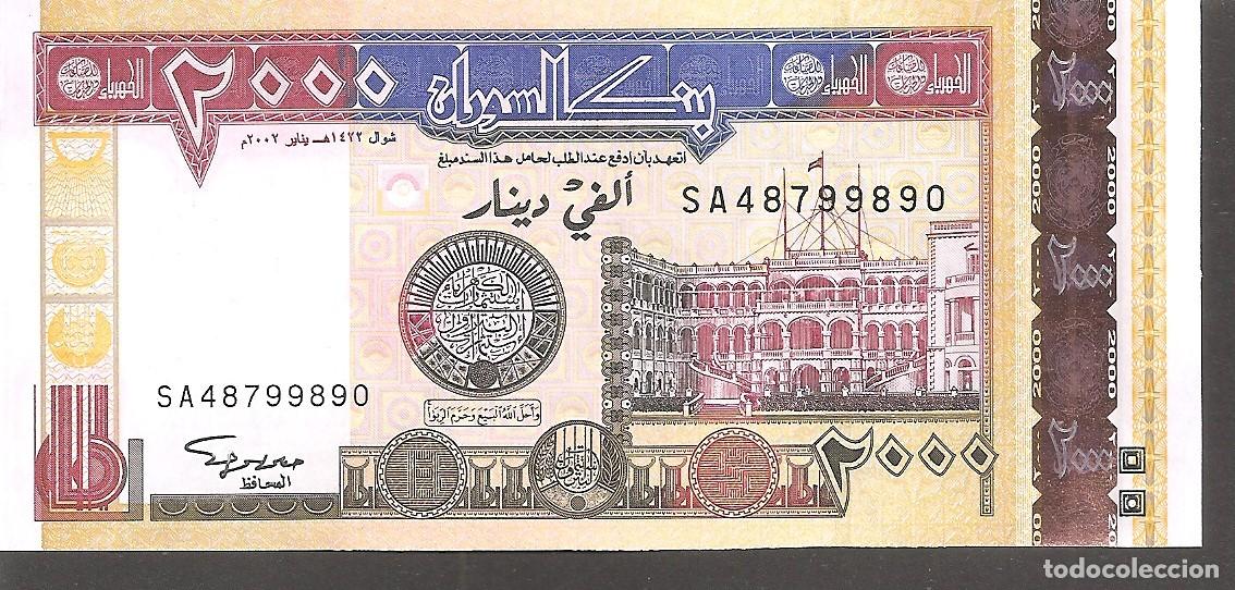 Billetes extranjeros: SUDAN 2000 DINARS 2002 SC - Foto 1