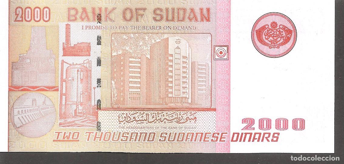 Billetes extranjeros: SUDAN 2000 DINARS 2002 SC - Foto 2