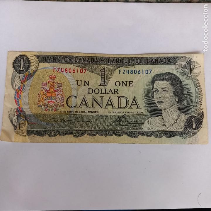 Billetes extranjeros: 1 Dollar, 1973, Canad&aacute;, Undated (1973), SZ - Foto 1