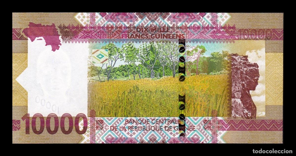 Billetes extranjeros: Guinea 10000 Francos 2018 Pick 49Aa Sc Unc - Foto 2