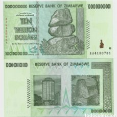 Billetes extranjeros: BILLETE 10 TRILLONES SERIE AA ZIMBABWE ORIGINAL % TENGO TODO LOS BILLETES DE ZIMBABWE ORIGINALES%