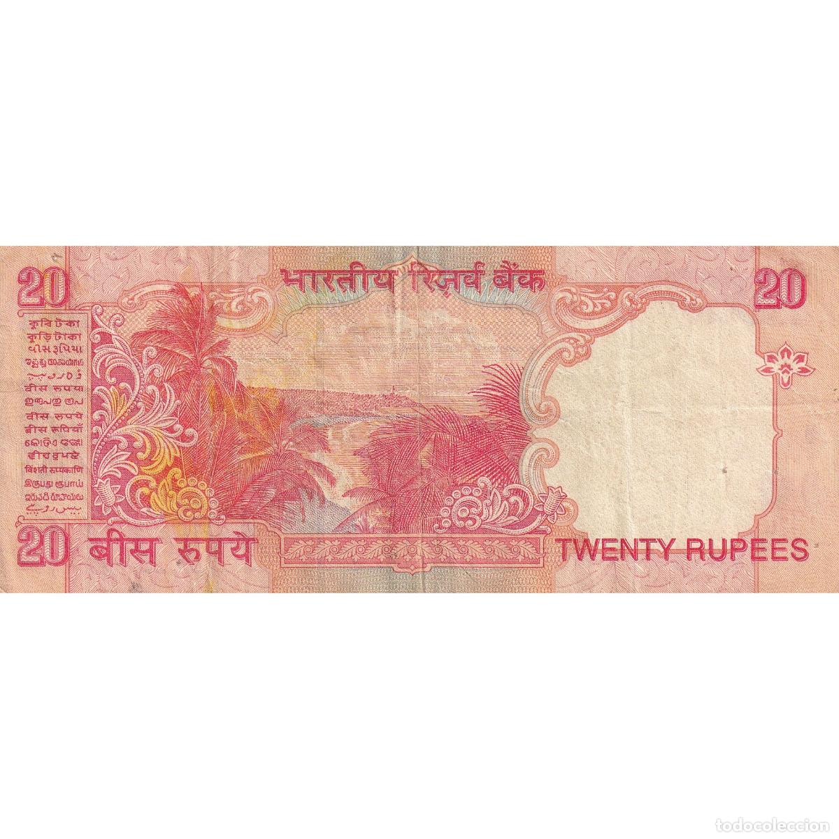 Billetes extranjeros: [#149669] 20 Rupees, India, KM:89Ab, MBC - Foto 2