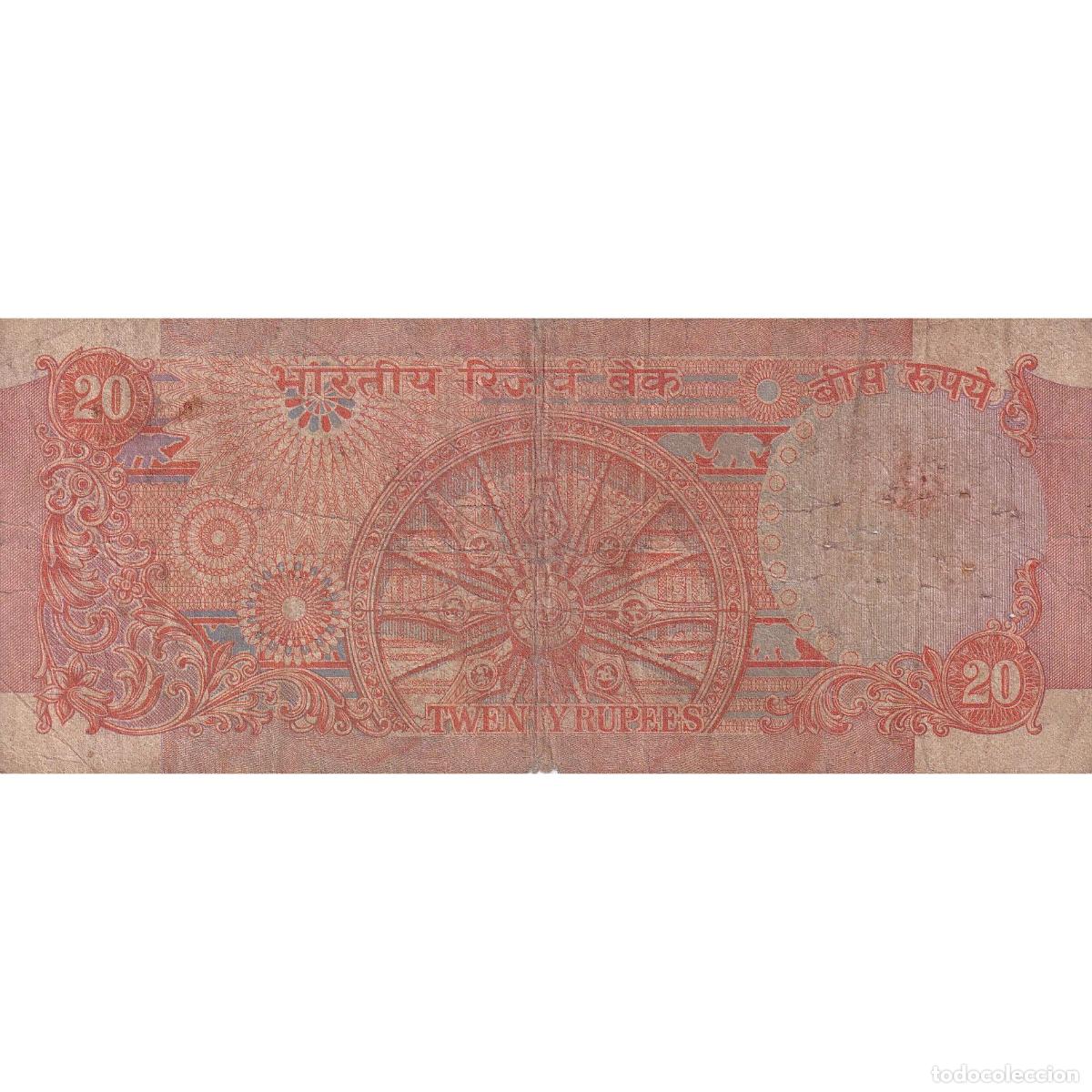 Billetes extranjeros: [#149668] 20 Rupees, India, KM:82i, RC - Foto 2